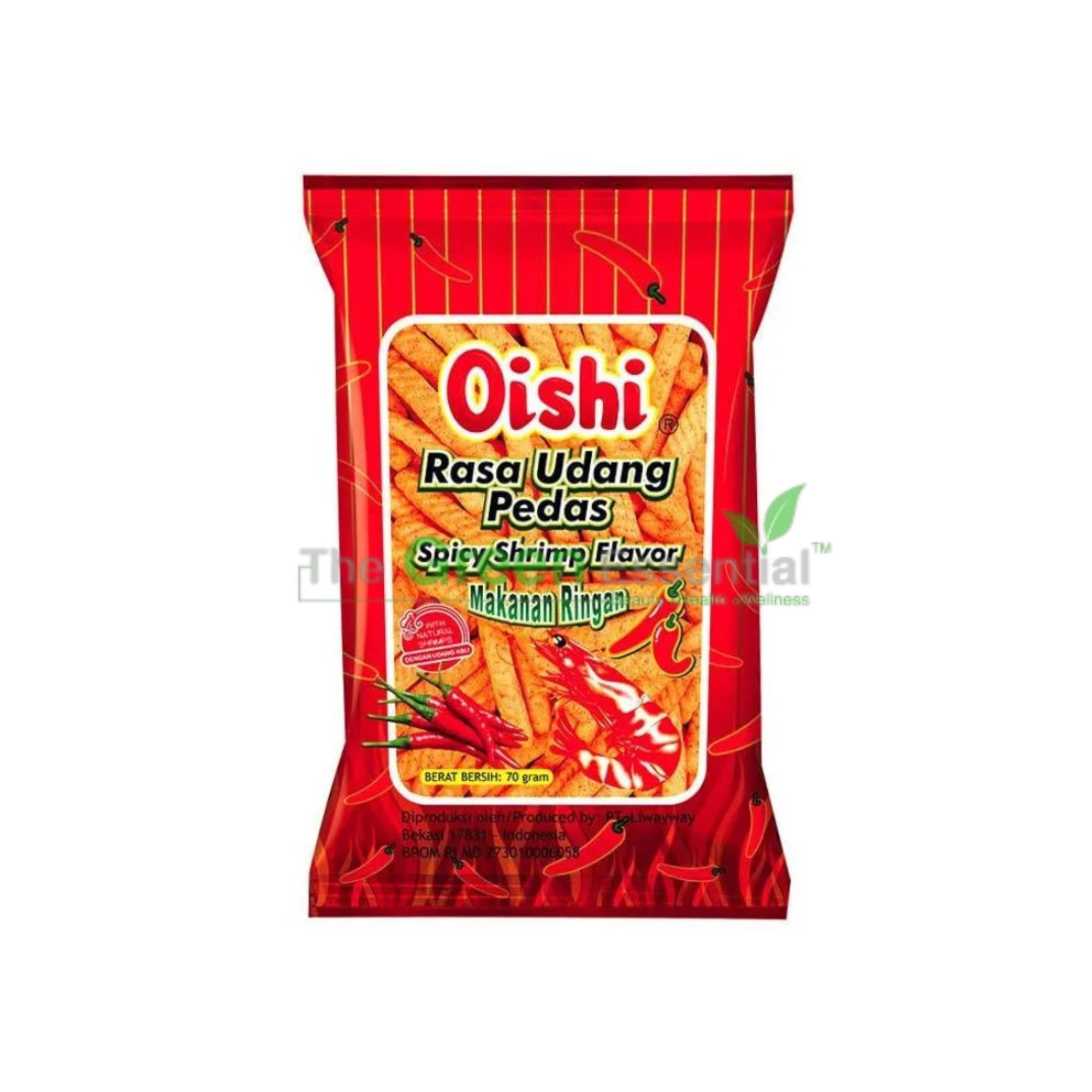 OISHI KRAKER UDANG PEDAS