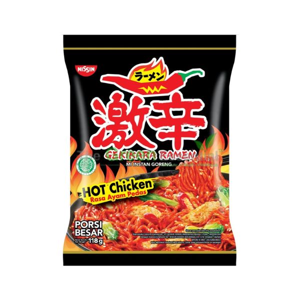 NISSIN GEKIKARA HOT CHICKEN 118G