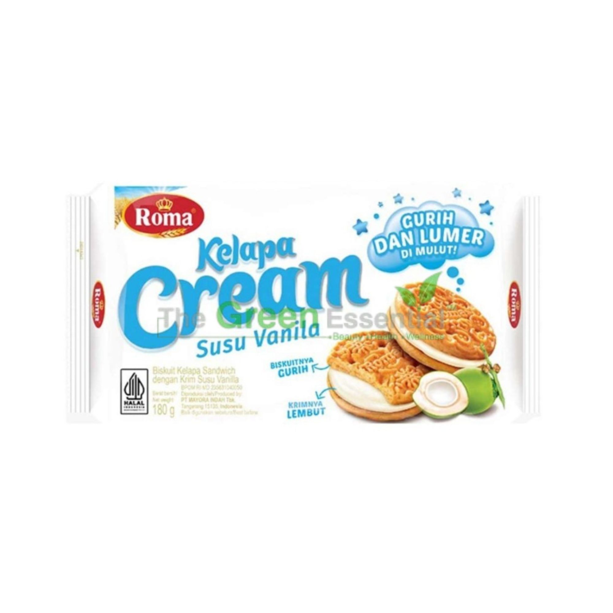 ROMA KELAPA CREAM SUSU VANILA 174G