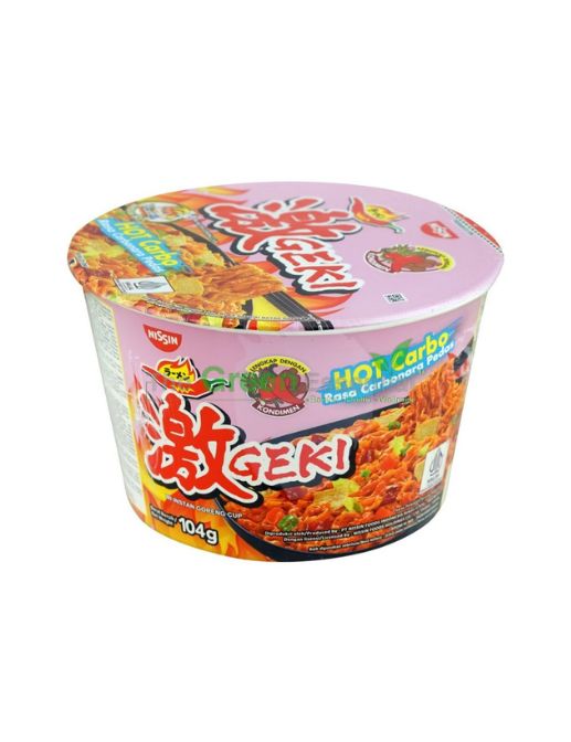 NISSIN GEKI BOWL HOT CARBONARA 104G